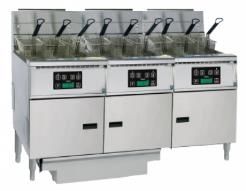 TSFDAGP375D Anets Platinum Series Gas 3 Bank Deep Fryer with Filter Drawer System and Digital Control 3x40L Nat/LPG