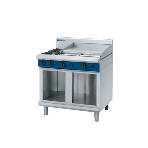 BLUE SEAL Gas Cooktop On Fridge Base 4 Burners & Griddle 900mm G516C-RB