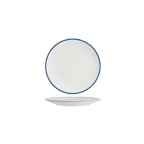 Round Coupe Plate 200mm w/ Royal Blue Rim Core