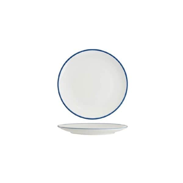 Round Coupe Plate 200mm w/ Royal Blue Rim Core