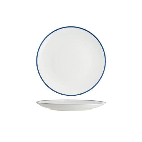 Round Coupe Plate 260mm w/ Royal Blue Rim Core