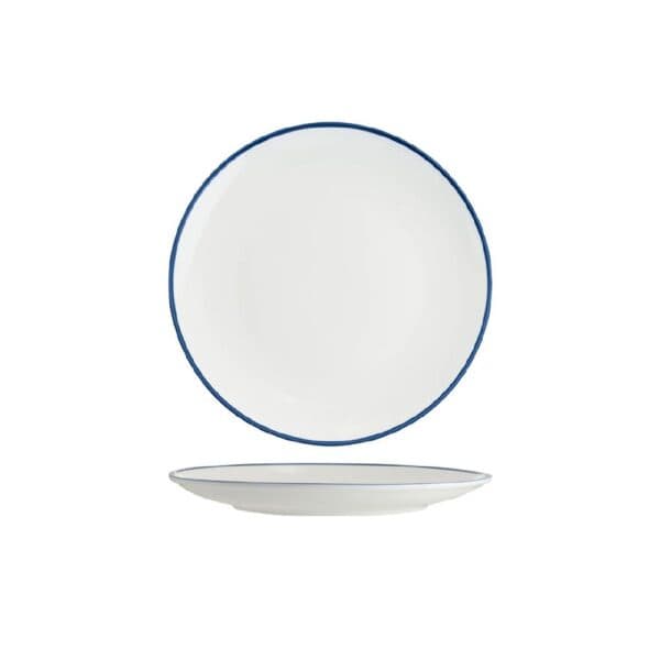Round Coupe Plate 260mm w/ Royal Blue Rim Core