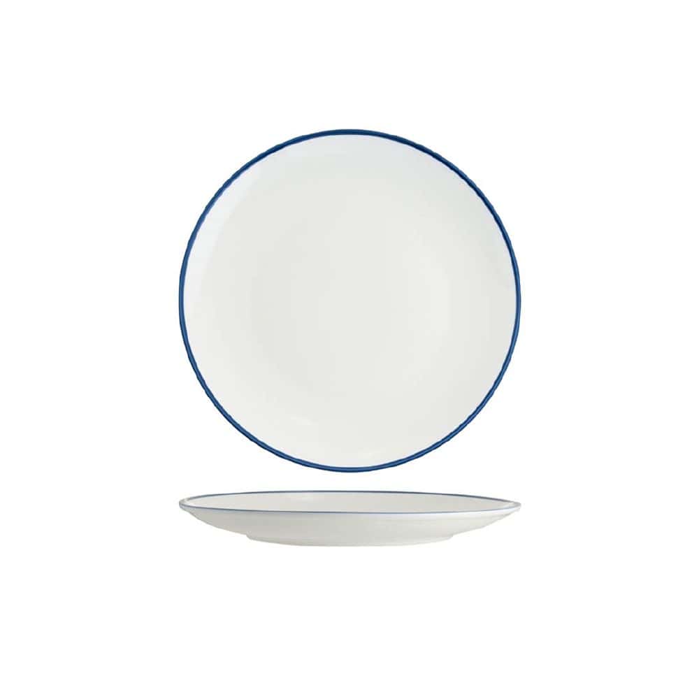 Round Coupe Plate 260mm w/ Royal Blue Rim Core