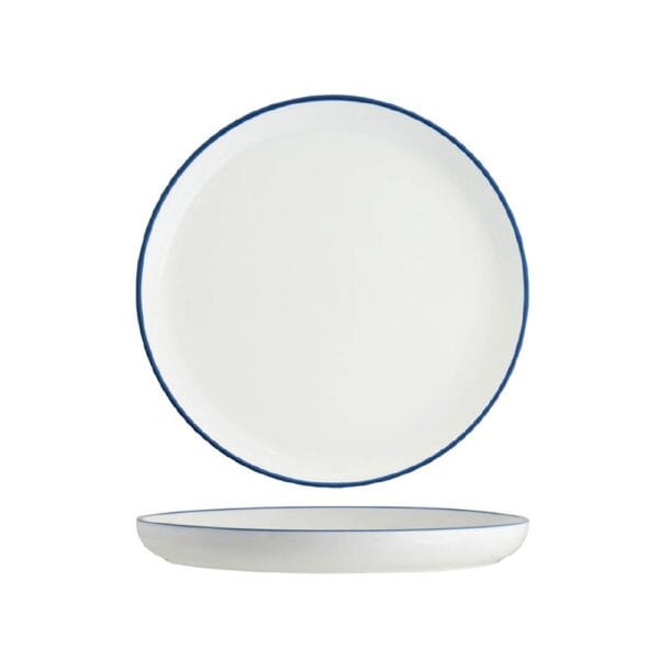 Round Plate Walled Lip 270mmx26mm w/ Royal Blue Rim Core