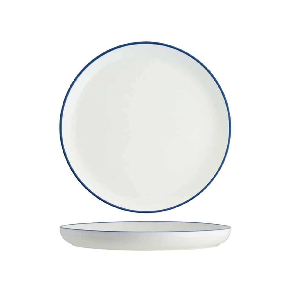 Round Plate Walled Lip 270mmx26mm w/ Royal Blue Rim Core
