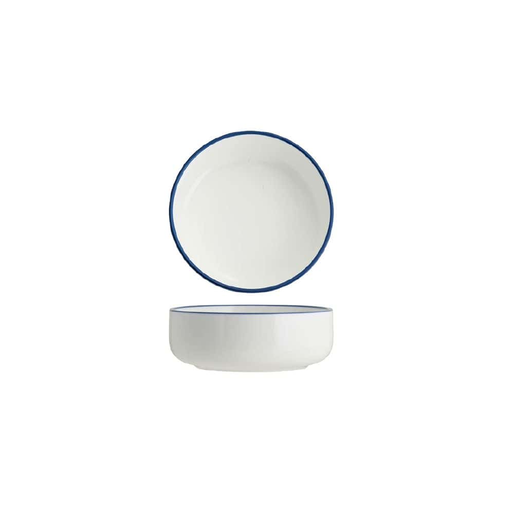Round Deep Bowl 450ml w/ Royal Blue Rim Core