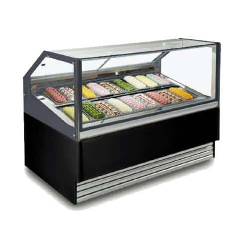 Bonvue Gelato / Ice Cream Display Showcase 240V, 1650W/10A - Black