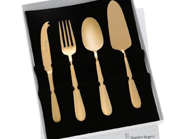 Stanley Rogers Hostess 4 Piece Set Albany - Champagne Gold