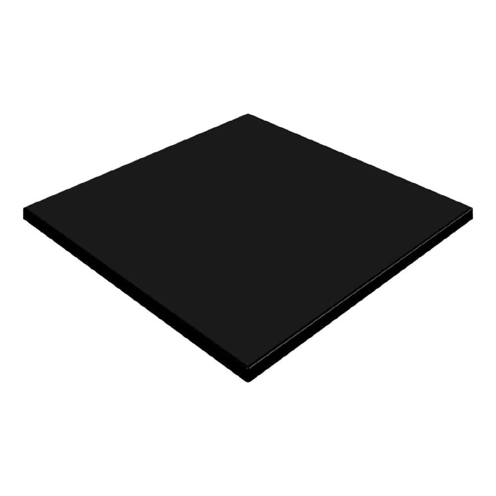 Werzalit Table Top Square 600mm Duratop- Black