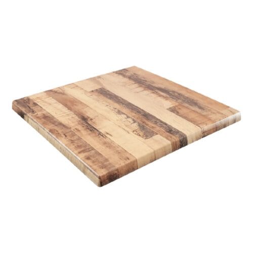 Werzalit Table Top Square 600mm Duratop - Rustic Kansas