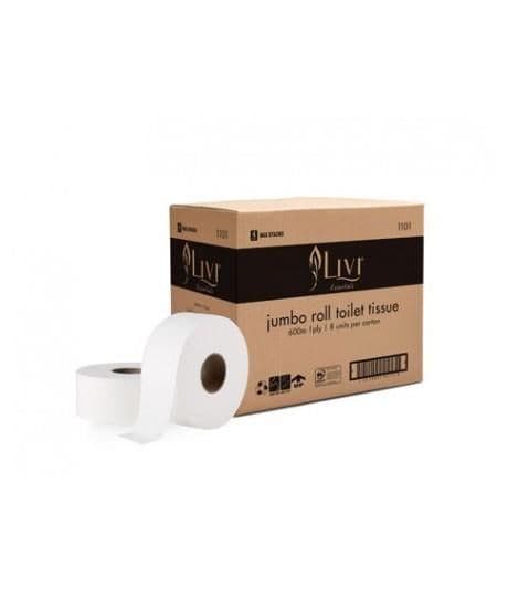 Jumbo Toilet Paper 1 Ply 600mtr Essentials