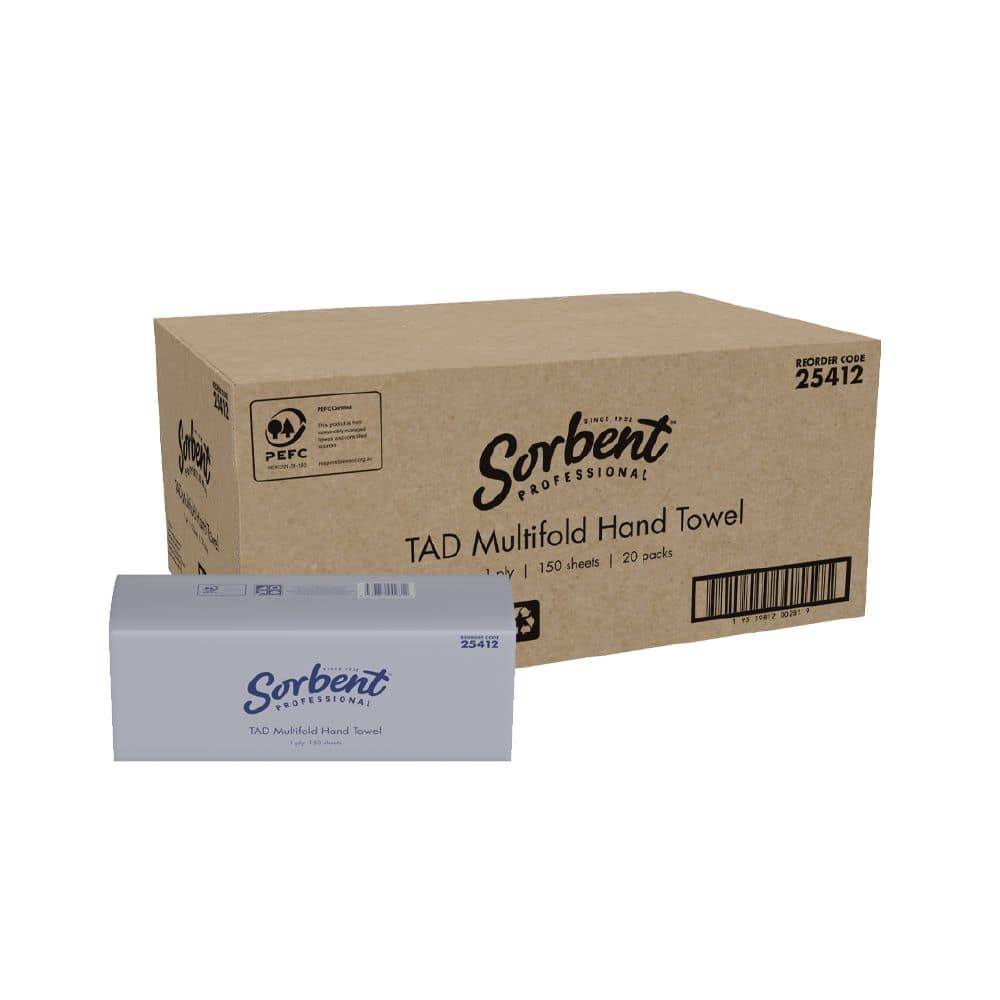 Hand Towel 1 Ply 150 Sheets TAD Multifold