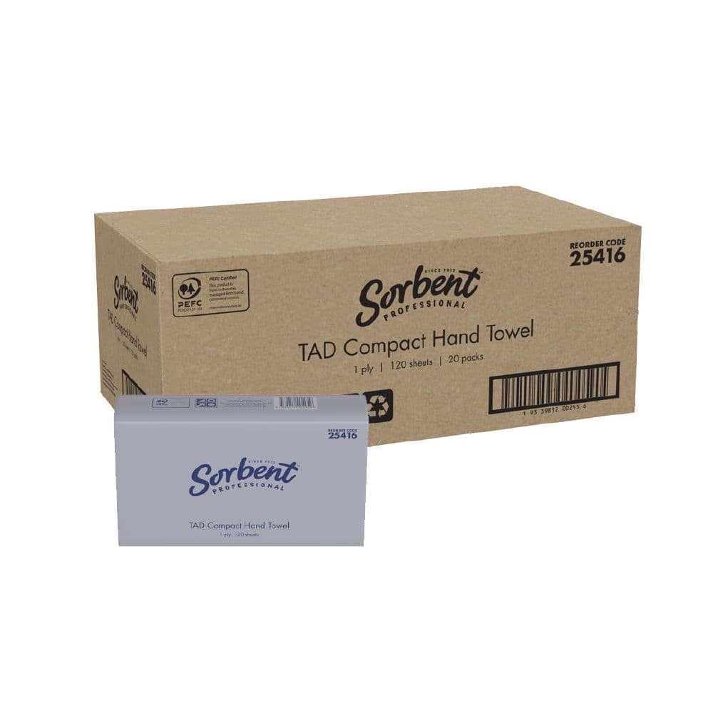 Hand Towel 1 Ply 120 Sheets TAD Compact