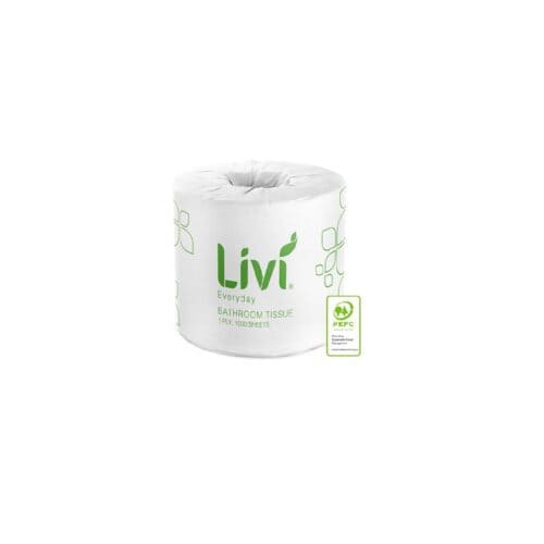 Livi Everyday Toilet Paper 1Ply 1000Sheets