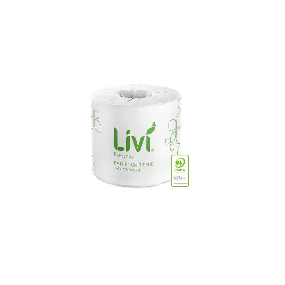 Livi Everyday Toilet Paper 1Ply 1000Sheets