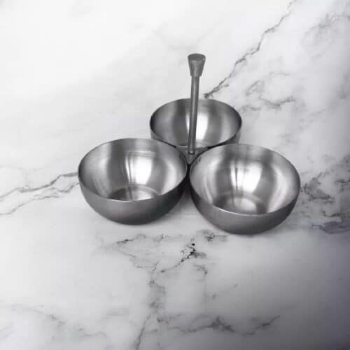 Condiment Caddy 3 Compartment 180ml S/S