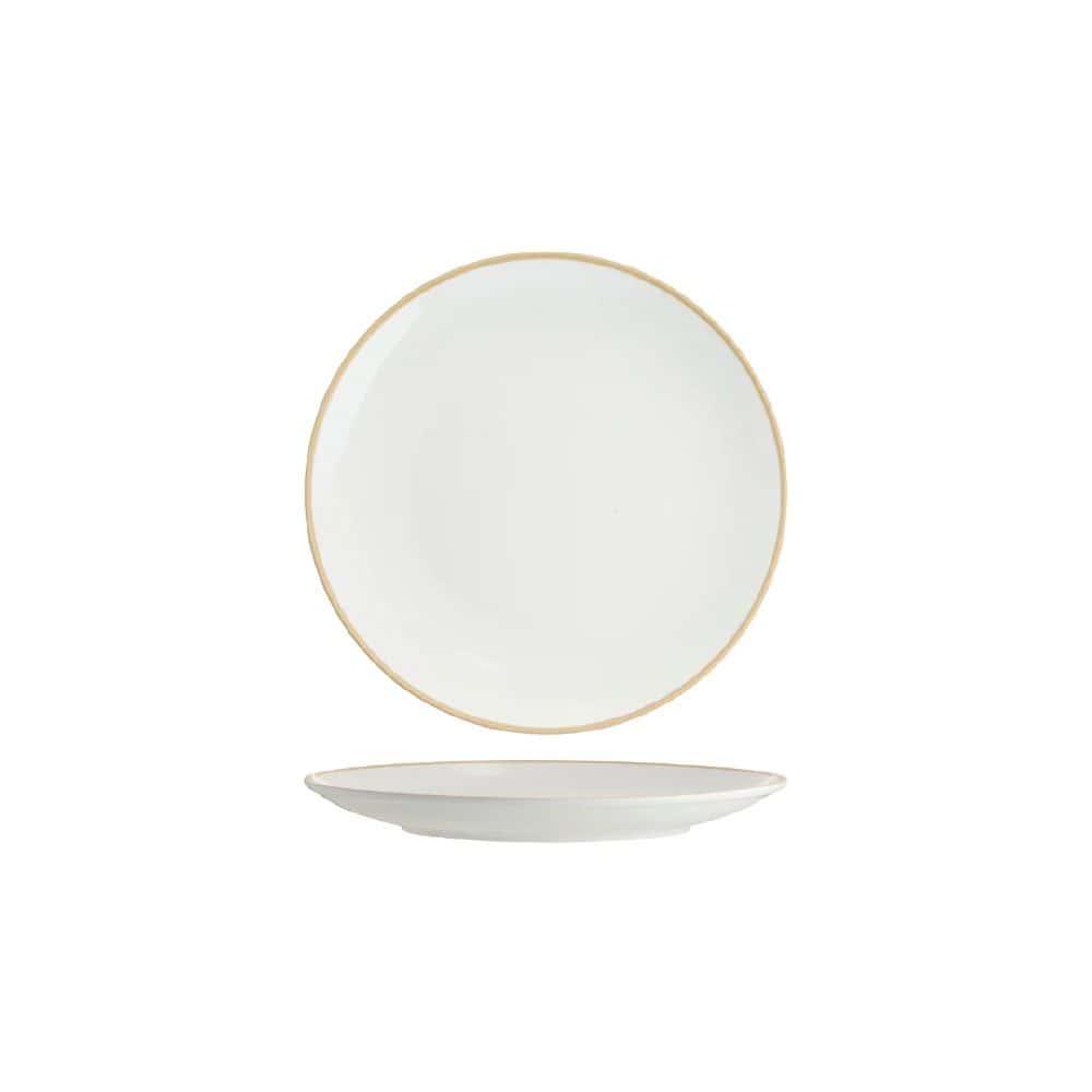 Round Coupe Plate 225mm w/ Natural Rim Core