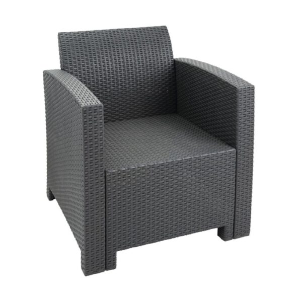 Armchair & Table Set Wicker