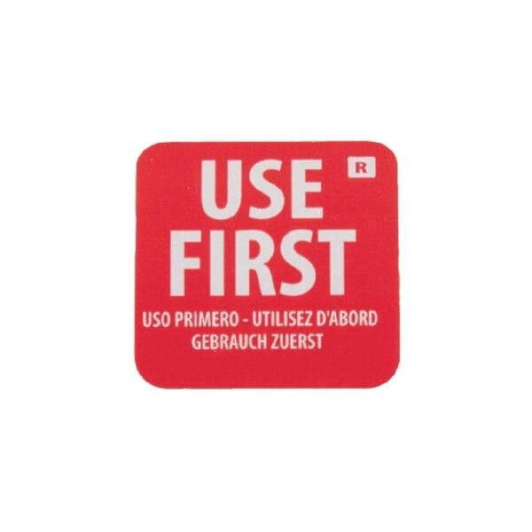 URE149 Removable Use First Food Prep Label 1''