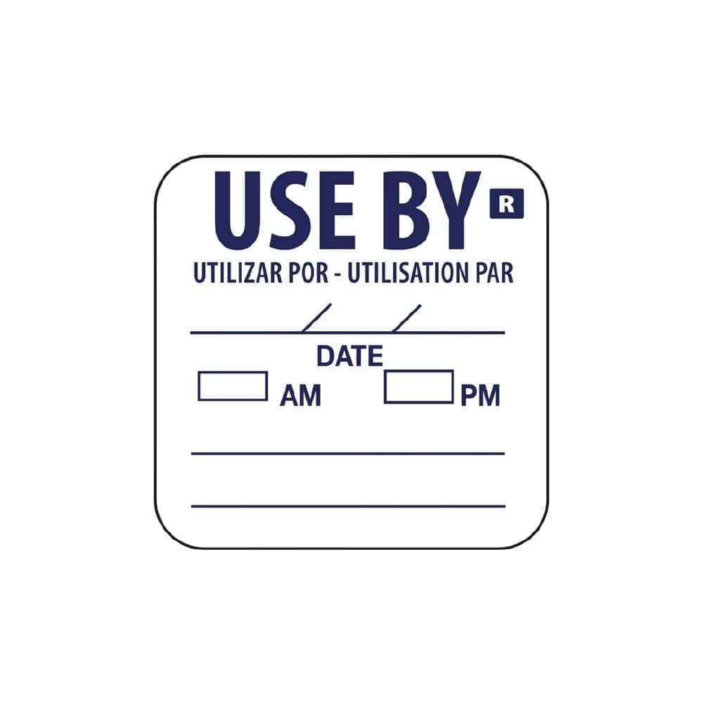 Removable Use By Food Prep Label 1''
