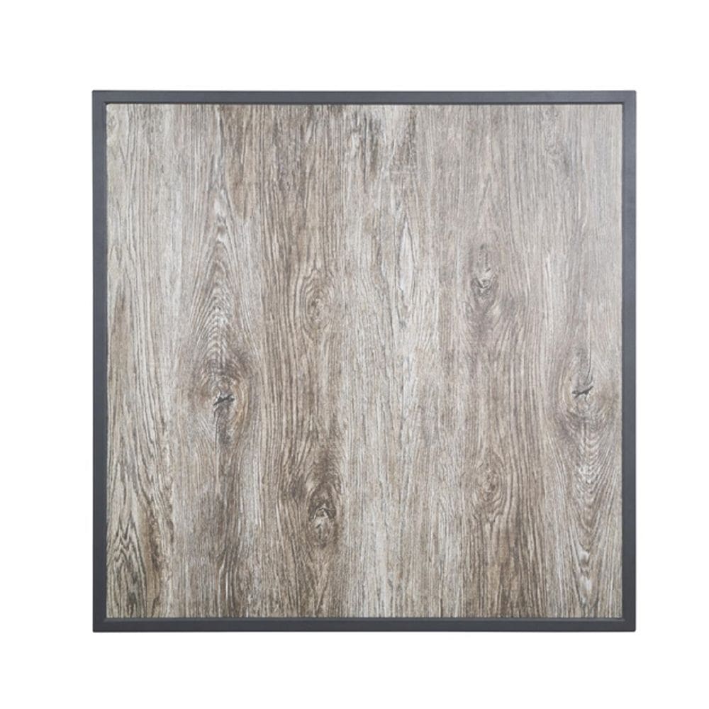 Square Table Top 700x700mm Tempered Glass Bolero