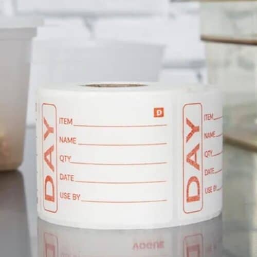 Dissolvable Food Prep Label 2'' x 2.5''