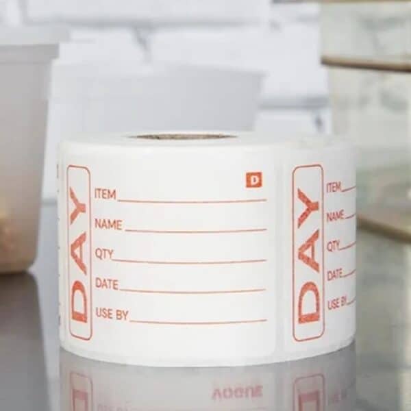 Dissolvable Food Prep Label 2'' x 2.5''