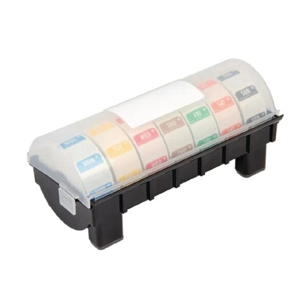 URGH474 Dissolvable Labels Day Of The Week Starter Kit w/ Dispenser 1''/ 25mm