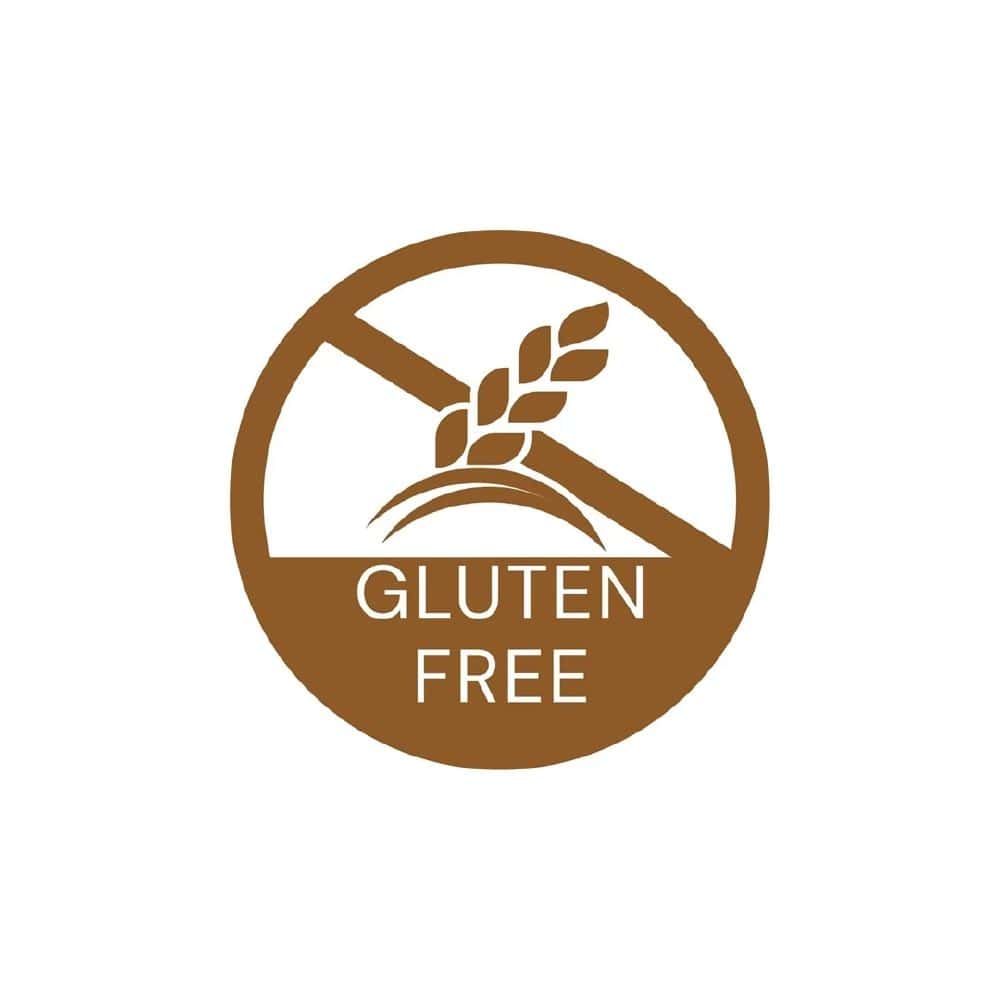 Removable Label Free From Gluten 1''