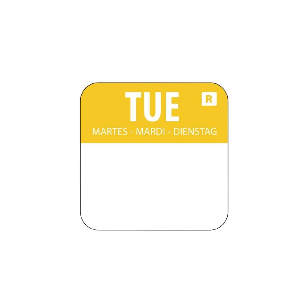 Removable Label Day Of The Week Tuesday 1''/25mm