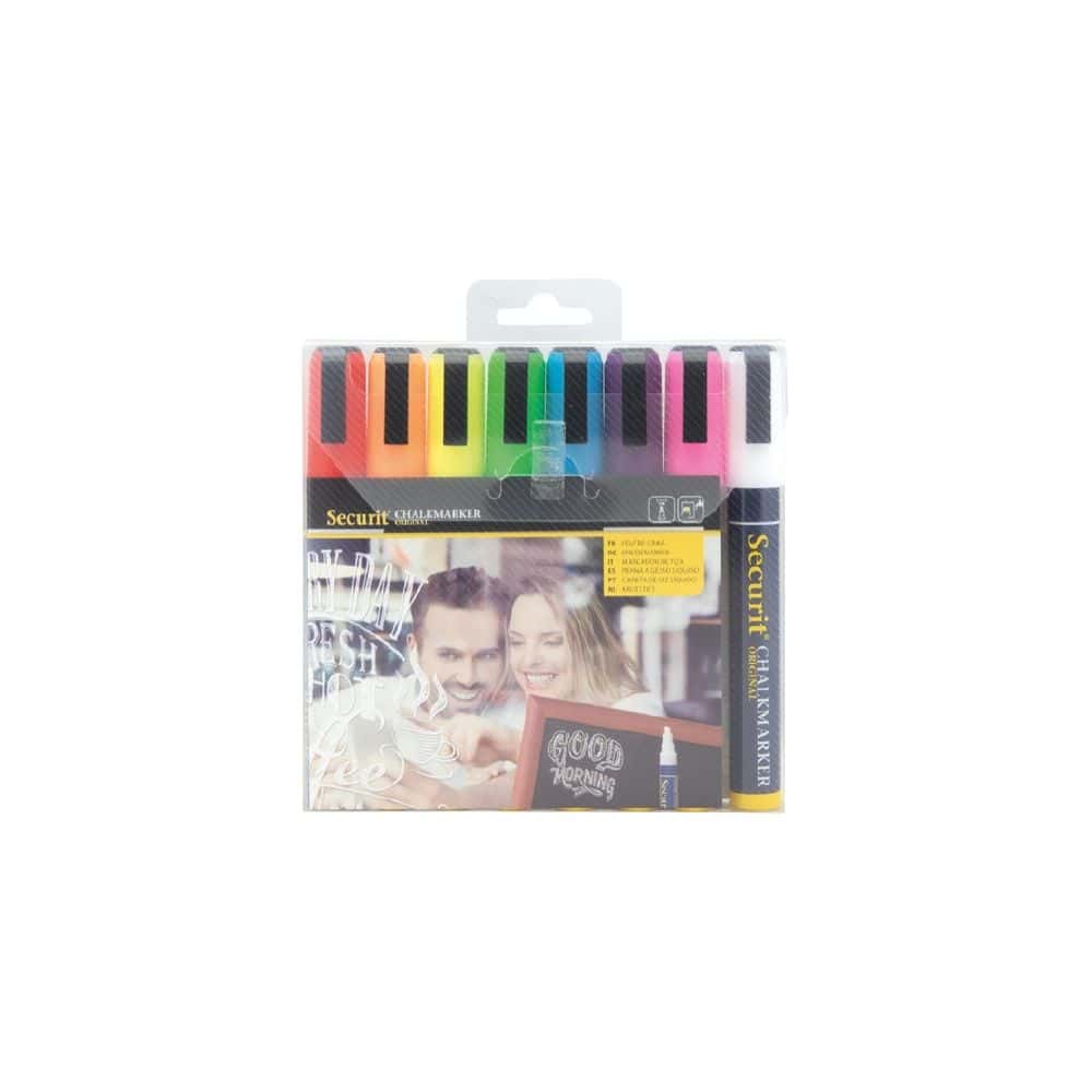 Chalkboard & Glass Markers 6mm Tip (Set of 8) Securit