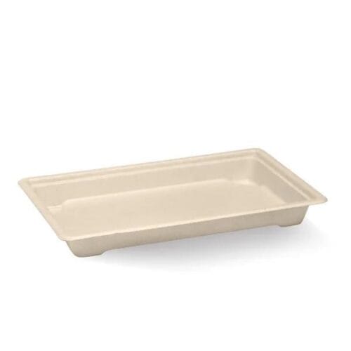 BioPak Biocane Sushi Tray - Large