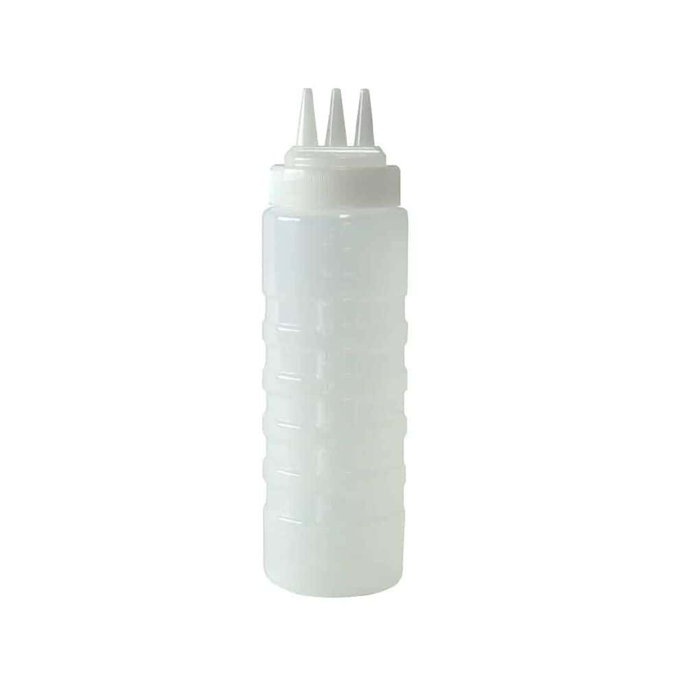 Sauce Bottle 750ml w/ 3 Nozzle Classik Chef