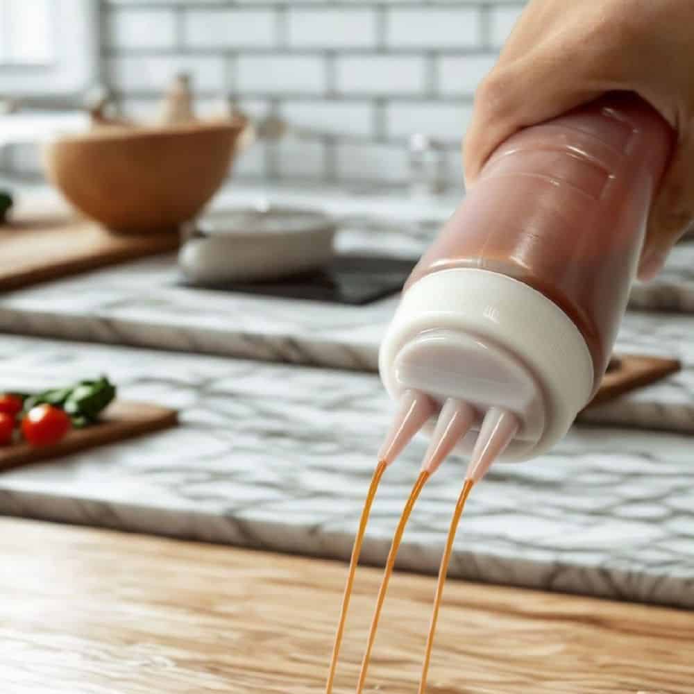 Sauce Bottle 750ml w/ 3 Nozzle Classik Chef
