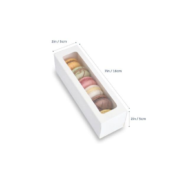 LOMBX06 6 Macaron Box Window Lid