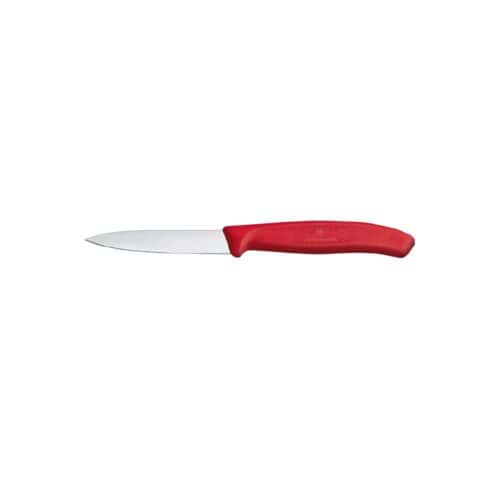 Paring Knife 80mm Straight Blade Victorinox - Red Handle