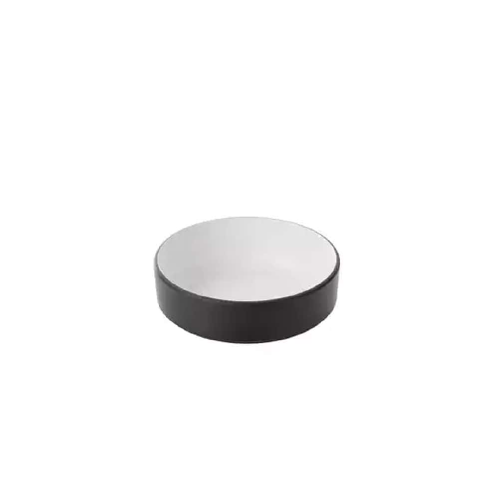 Melamine Stackable Sauce Dish 155mm White/Black