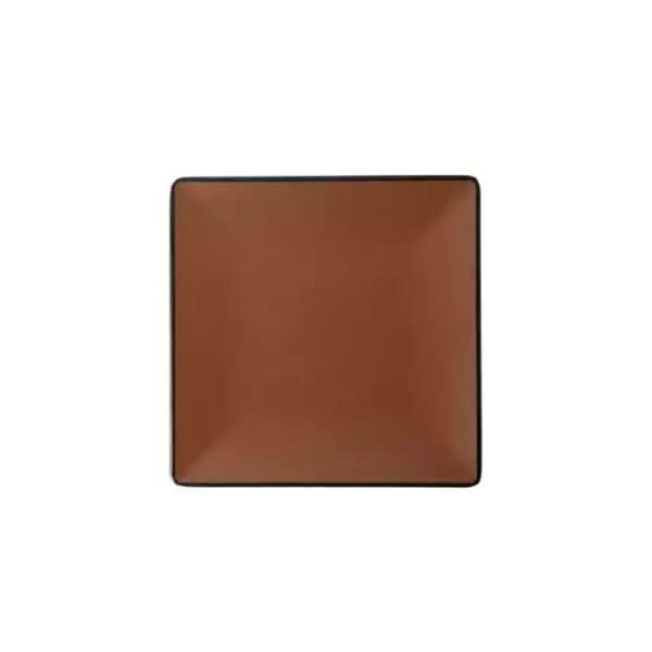 Melamine Square Plate 240mmx240mm Brown/Black