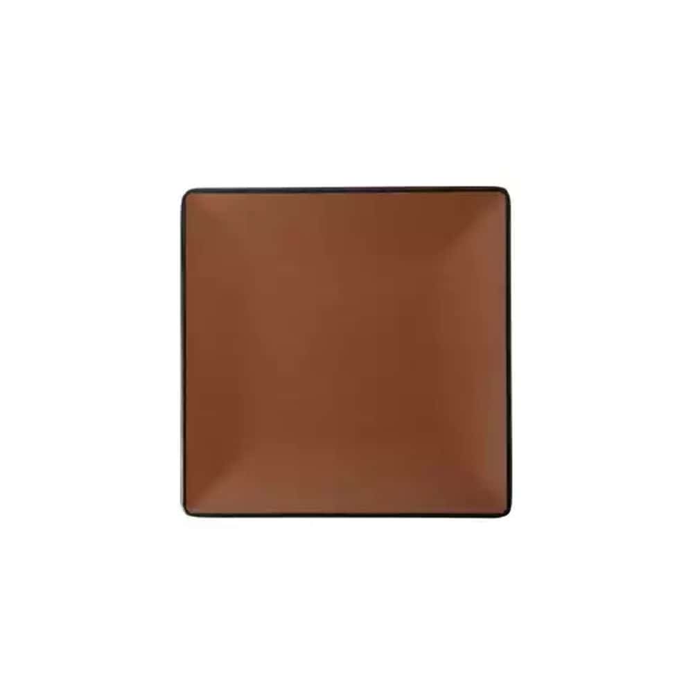 Melamine Square Plate 240mmx240mm Brown/Black