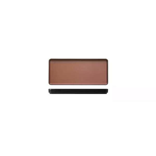 Melamine Rectangular Platter 250mmx120mm Brown/Black