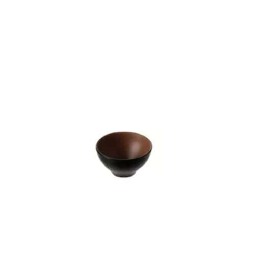Melamine Noodle Bowl 300ml Brown/Black