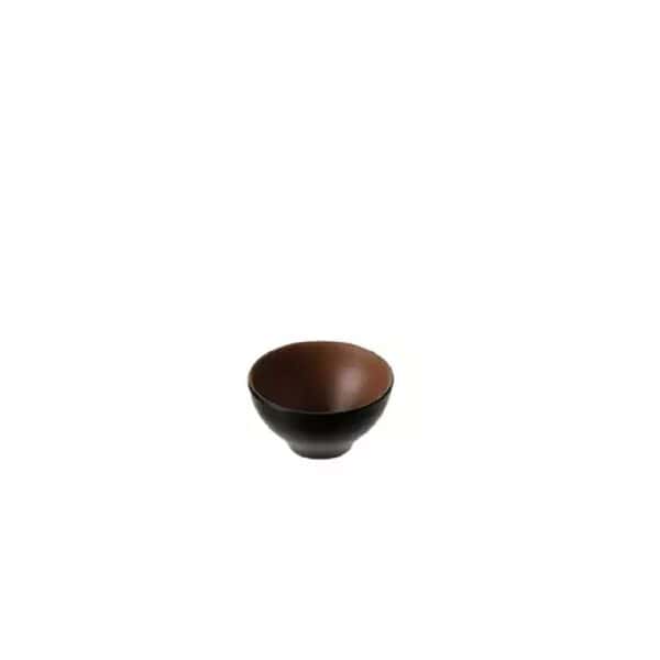 Melamine Noodle Bowl 300ml Brown/Black