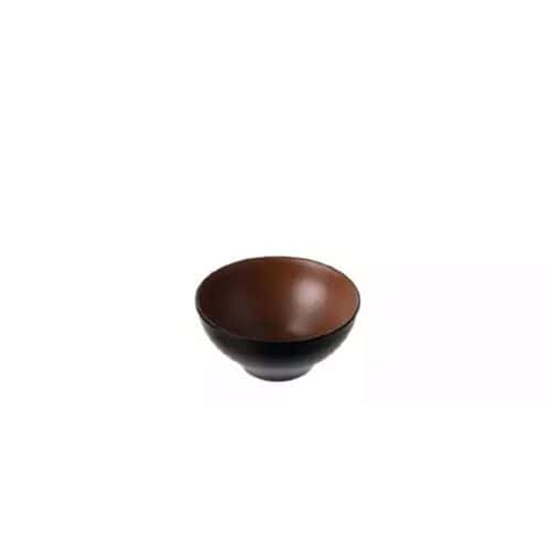 Melamine Noodle Bowl 680ml Brown/Black