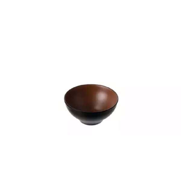 Melamine Noodle Bowl 680ml Brown/Black