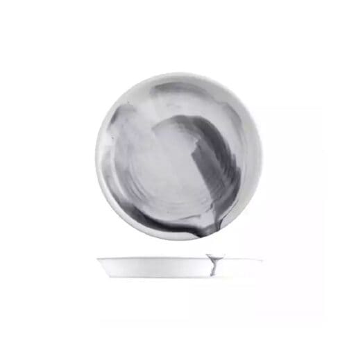 Finn Round Plate Tapered 170mm Pottr - Black Smoke