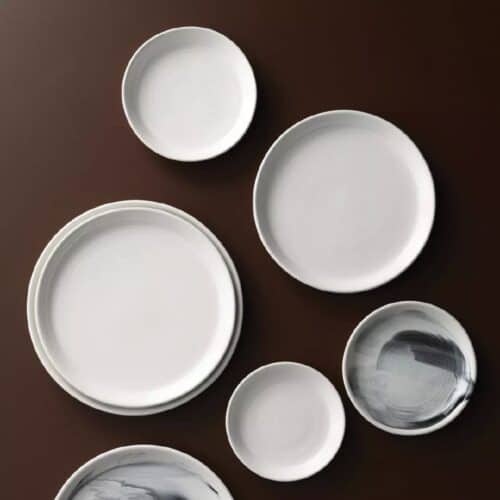 Finn Round Plate Tapered 230mm Pottr - White