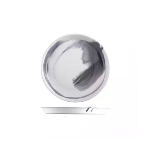 Finn Round Plate Tapered 230mm Pottr - Black Smoke