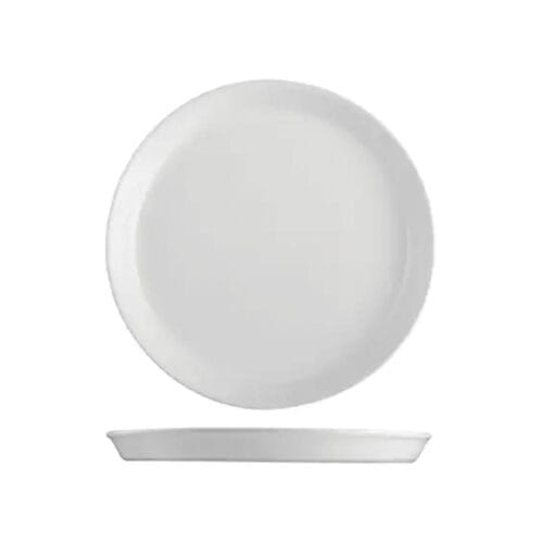 Finn Round Plate Tapered 250mm Pottr - White