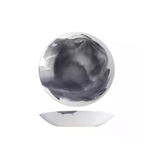 Aspen Round Bowl Coupe 240mm 850ml Pottr - Black Smoke