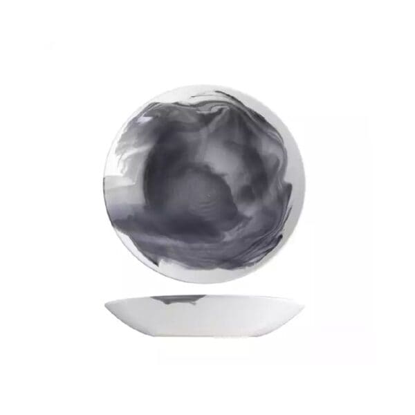 TI9205824B Aspen Round Bowl Coupe 240mm 850ml Pottr - Black Smoke